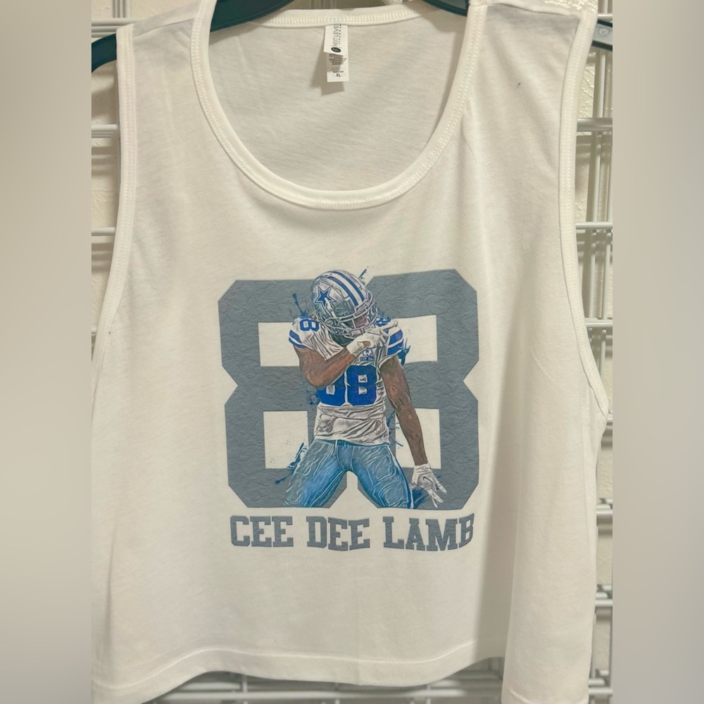 CeeDee Lamb #88 Cowboys custom crop tank tee